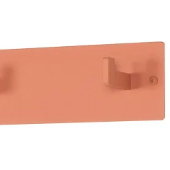 Wohnen Wandgarderobenleiste in Terracotta aus Stahl - Ranini