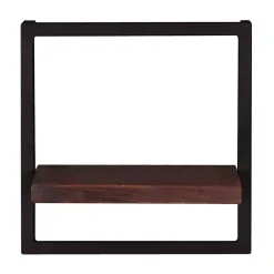 Wohnen Wandhängeregal aus Recyclingholz Teak - Solapura