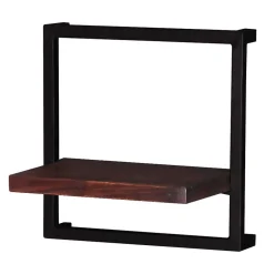 Wohnen Wandhängeregal aus Recyclingholz Teak - Solapura