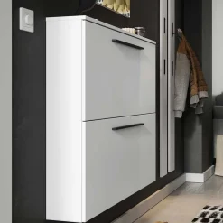 Wohnen Wandmontage Schuhschrank in Weiß - Zyana