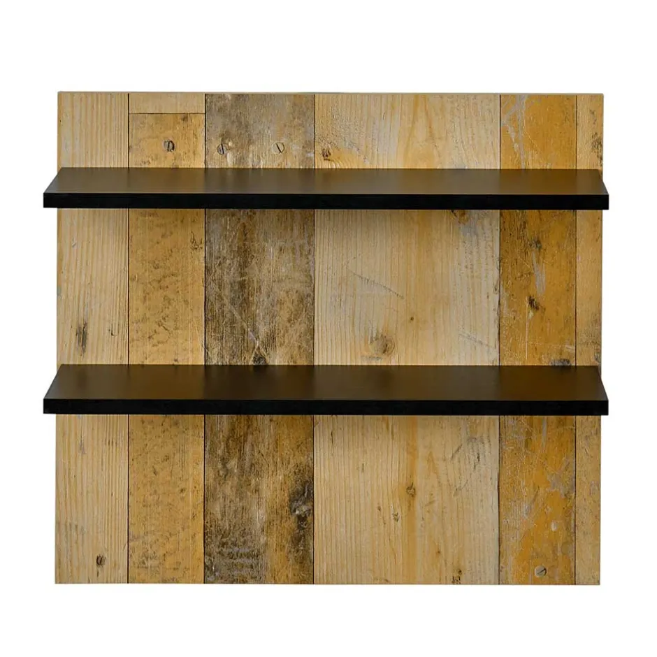 Wohnen Wandpaneel Nachttisch mit zwei Ablagen - Naiavio