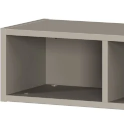 Kinder Wohnen Wandregal in Grau mit drei Fächern - Suzanas