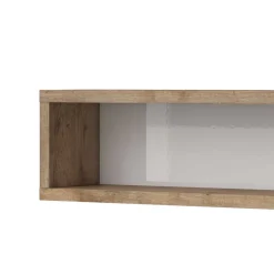 Wohnen Wandregal mit Rückwand modern - Milvara