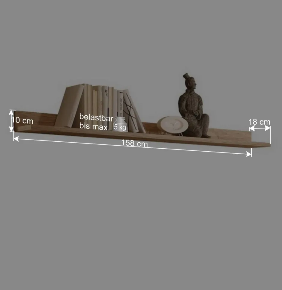 Wandregal Rodonda in Eiche^Wohnen Outlet