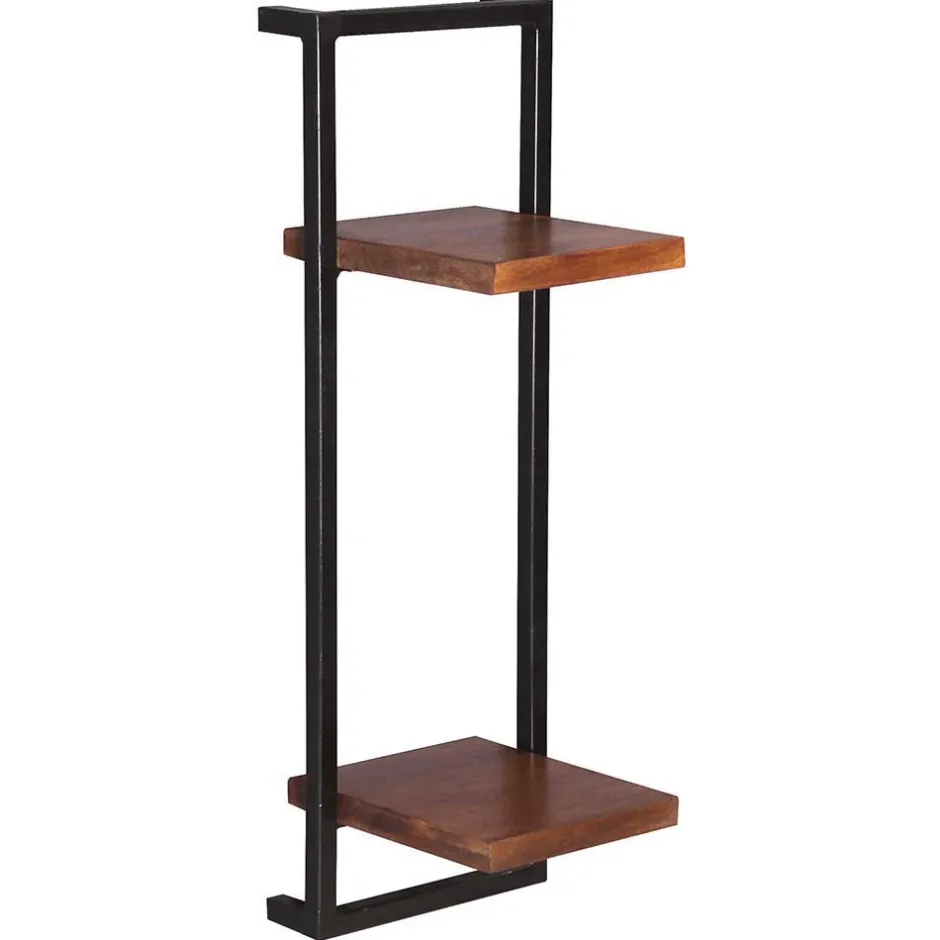 Wandregal Set aus Metall & Massivholz - Fiorda (siebenteilig)^Wohnen