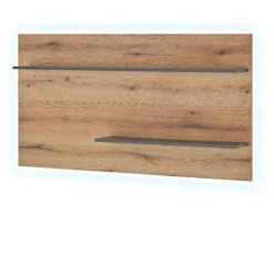 Wohnen Wandregal-Paneel in Wildeiche Optik und Anthrazit - Colomania