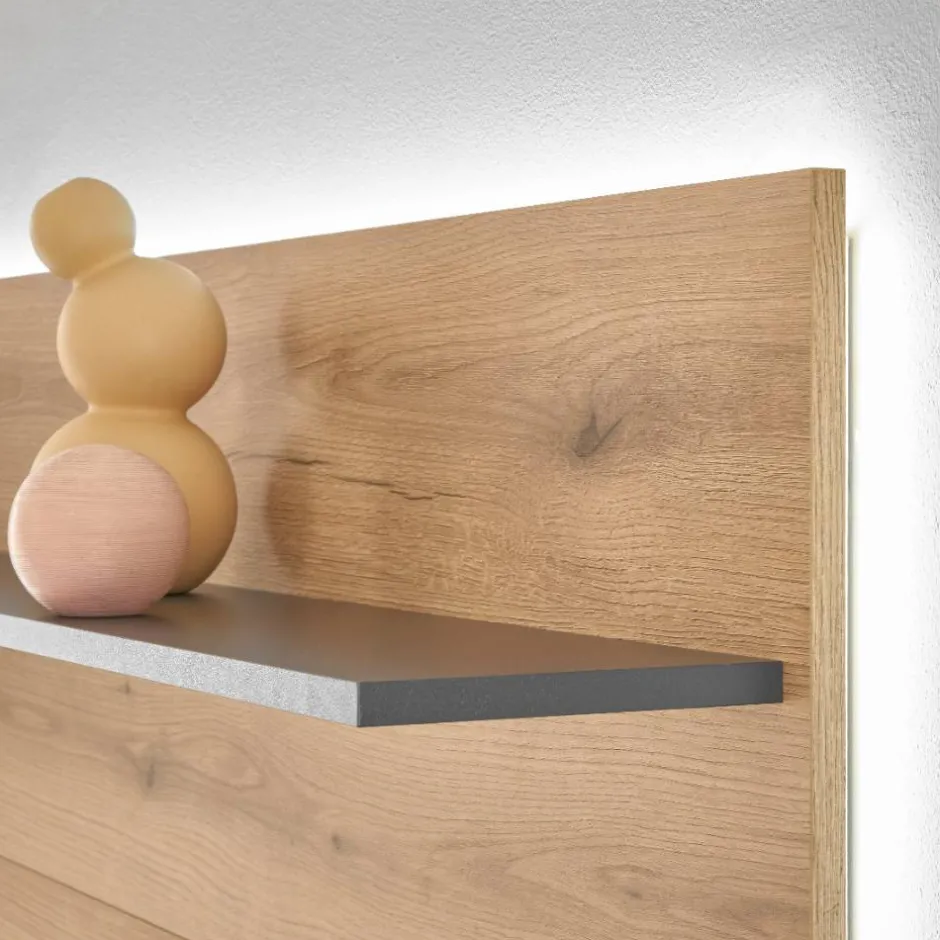 Wandregal-Paneel und TV-Lowboard Set - Colomania (zweiteilig)^Wohnen