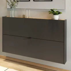 Wohnen Wand-Schuhkommode mit zwei Klappen - Sidgarus