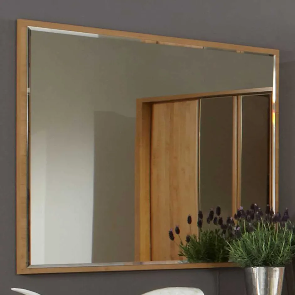 Wohnen Wandspiegel Bordeaux aus Erle