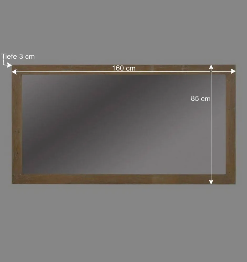 Wandspiegel Harrosands aus Kiefer Massivholz^Wohnen New