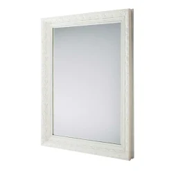 Wohnen Wandspiegel im Vintage Look in Weiß Holzrahmen - Liancos