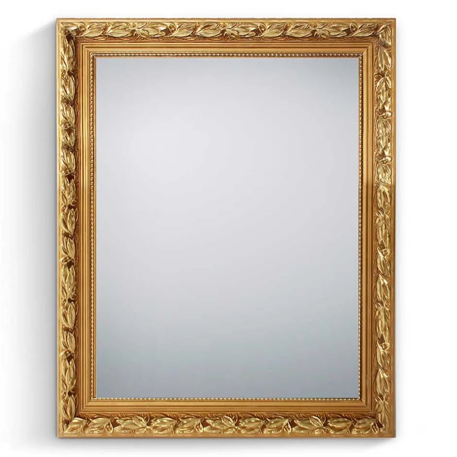 Wohnen Wandspiegel in Gold Vintage Design - Viola