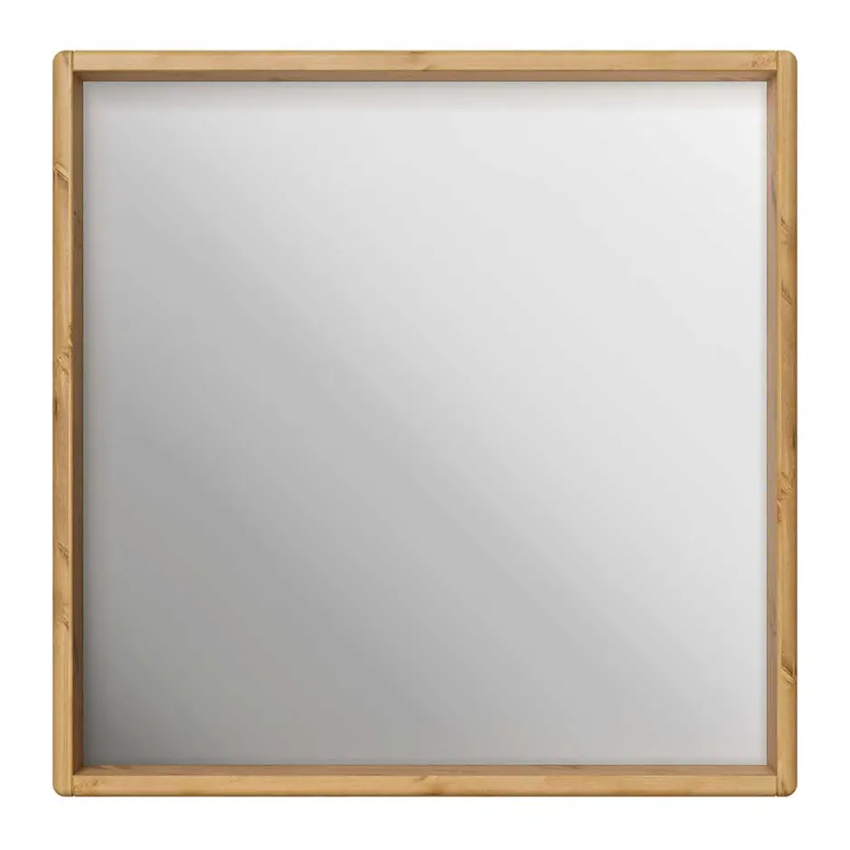 Wandspiegel in Quadratisch mit Holzrahmen - Etvina^Wohnen Outlet