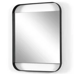 Wohnen Wandspiegel in Schwarz aus Stahl - Wonbra