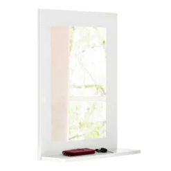 Wohnen Wandspiegel in Weiß mit Ablage - Gorgona