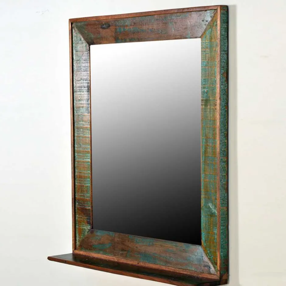 Wohnen Wandspiegel Jamaica in Bunt lackiert