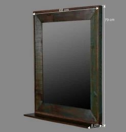 Wohnen Wandspiegel Jamaica in Bunt lackiert