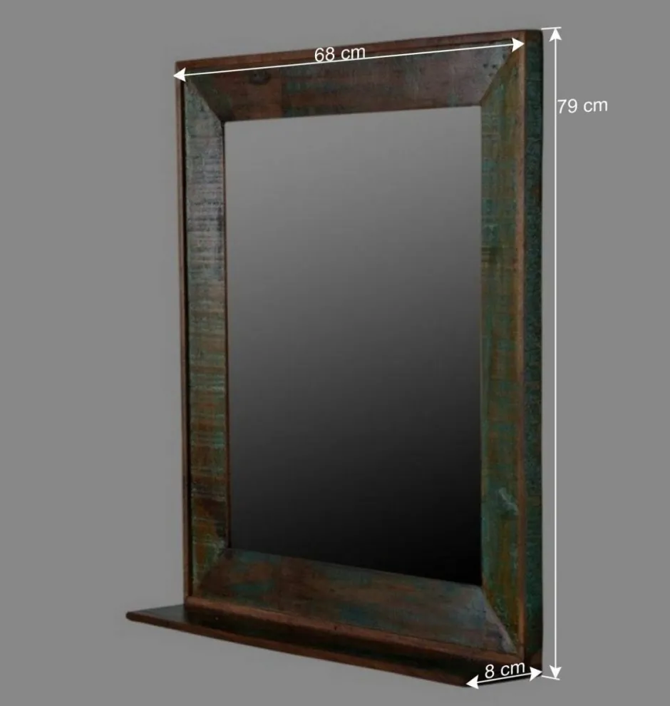 Wohnen Wandspiegel Jamaica in Bunt lackiert