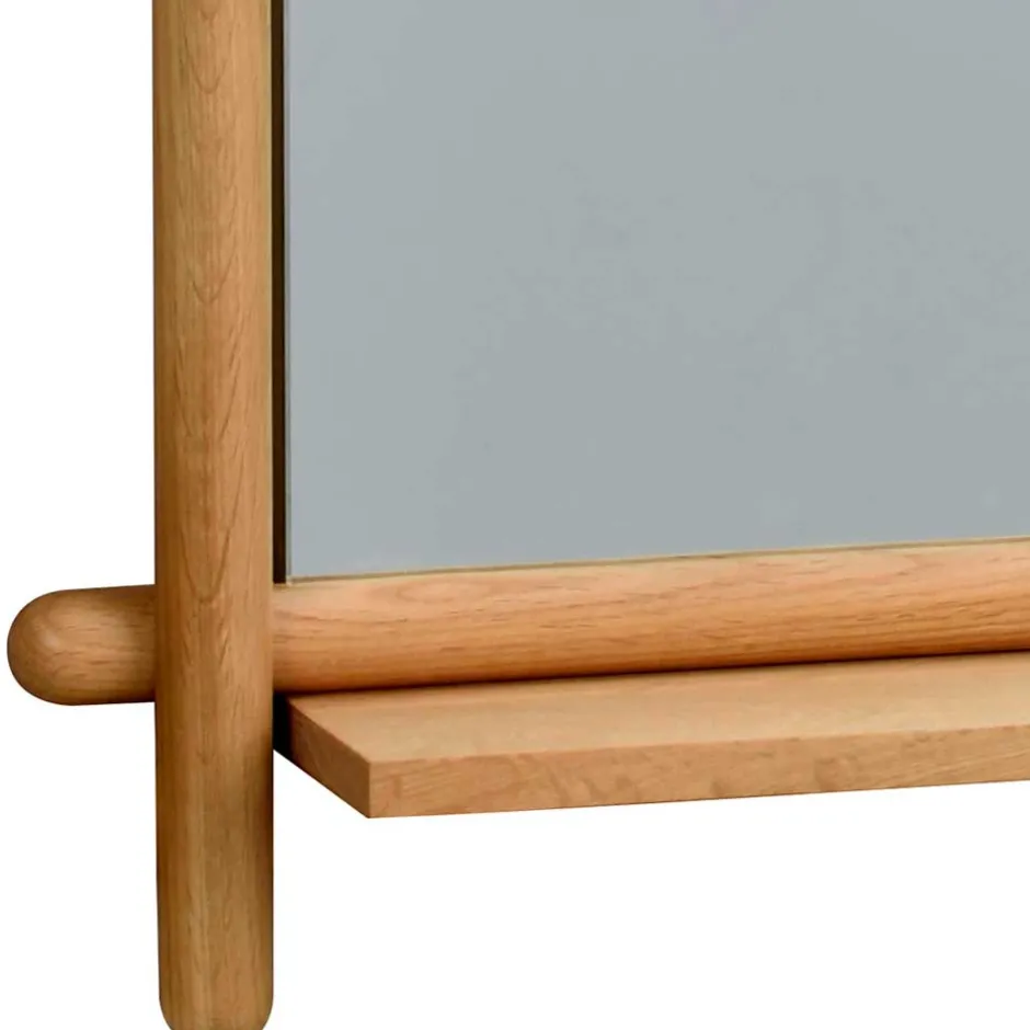 Wandspiegel mit Ablage aus Eiche - Nuymana^Wohnen Discount