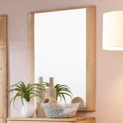 Wohnen Wandspiegel mit Holzrahmen - Mabasa