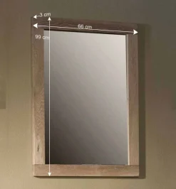 Wandspiegel Vish in Eiche Bianco^Wohnen Clearance