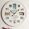 Wanduhr Family mit Platz für 12 Fotos - Bondo^Wohnen Sale
