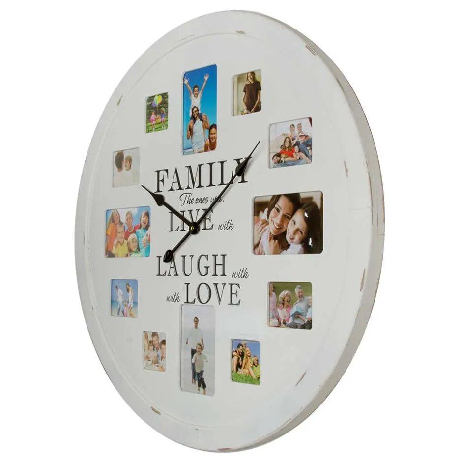 Wanduhr Family mit Platz für 12 Fotos - Bondo^Wohnen Sale