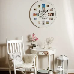 Wanduhr Family mit Platz für 12 Fotos - Bondo^Wohnen Sale
