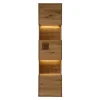 Wohnen Wand-Vitrine aus Wildeiche Massivholz - Millena