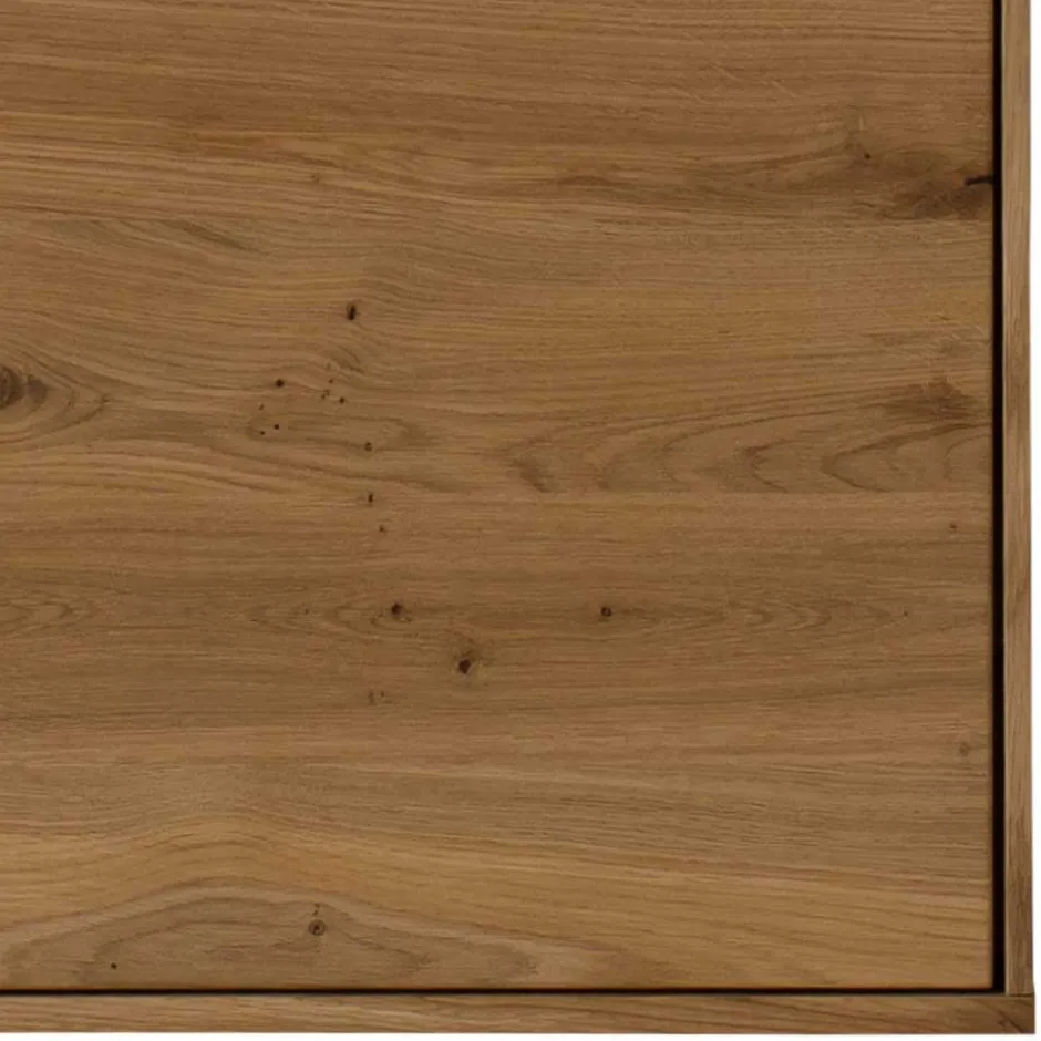 Wohnen Wand-Vitrine aus Wildeiche Massivholz - Millena