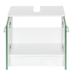 Waschbecken Badschrank in Grün & Weiß - Loenixa^Wohnen New