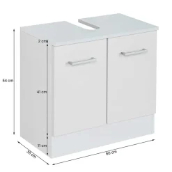 Waschbecken Badschrank in Grün & Weiß - Loenixa^Wohnen New