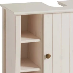 Wohnen Waschbeckenschrank aus Holz in Weiß - Cilao