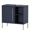 Wohnen Waschbeckenschrank in Dunkelblau mit Gold - Chinale