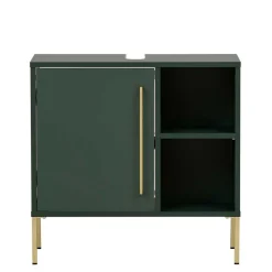 Waschbeckenschrank in Dunkelgrün & Gold - Aqua^Wohnen Online