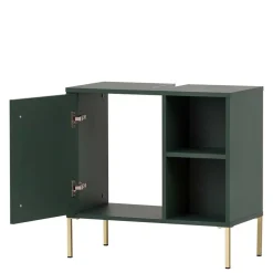 Waschbeckenschrank in Dunkelgrün & Gold - Aqua^Wohnen Online