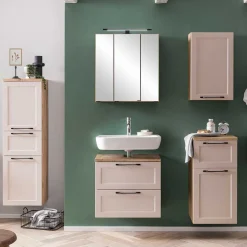 Waschbeckenschrank in Hellgrau - Trioto^Wohnen New