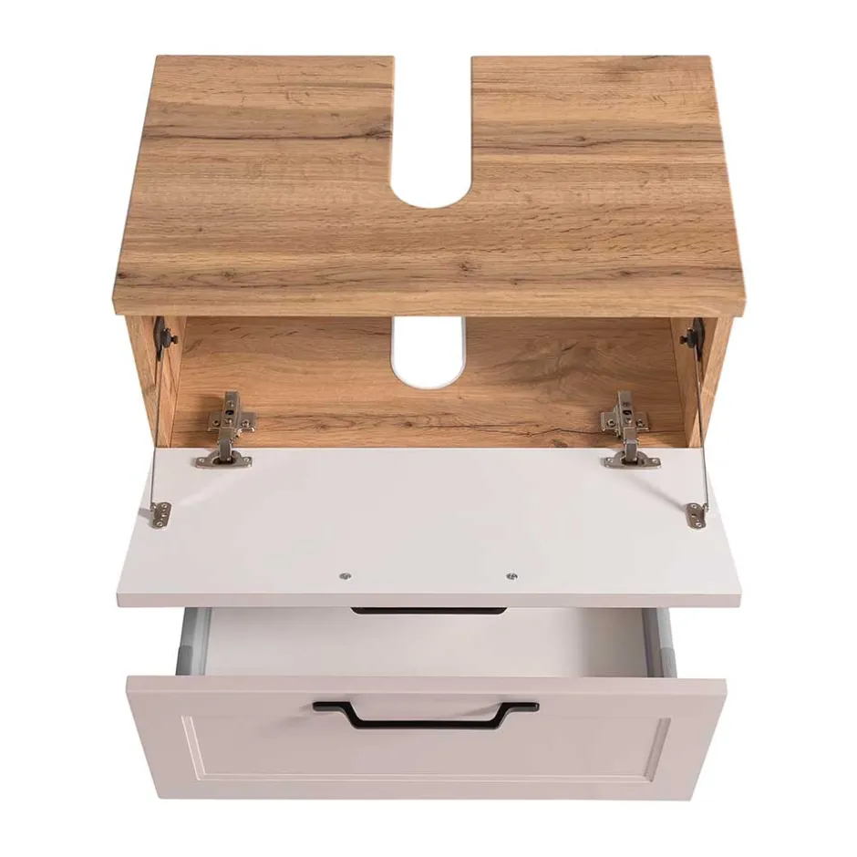 Waschbeckenschrank in Hellgrau - Trioto^Wohnen New