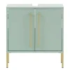 Wohnen Waschbeckenschrank in Mintgrün & Gold - Aparcian