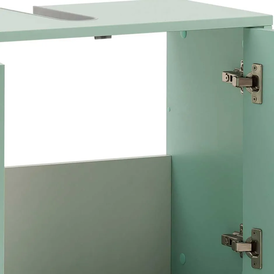 Wohnen Waschbeckenschrank in Mintgrün & Gold - Aparcian