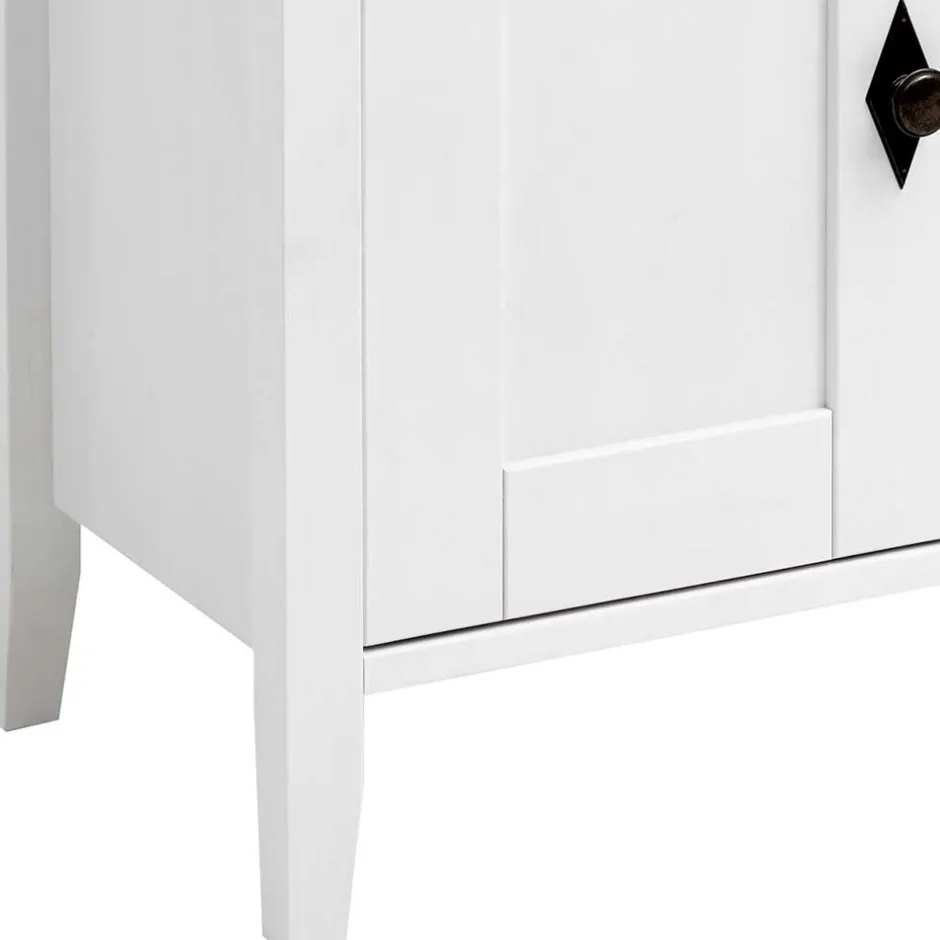 Waschbeckenschrank in Weiß & Kiefer Lauge - Sibiuta^Wohnen Outlet