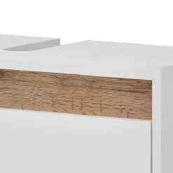 Waschbeckenschrank in Weiß & Wildeiche - Etravia^Wohnen