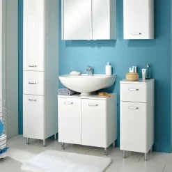 Waschbeckenschrank mit Doppeltür - Yennja^Wohnen Best