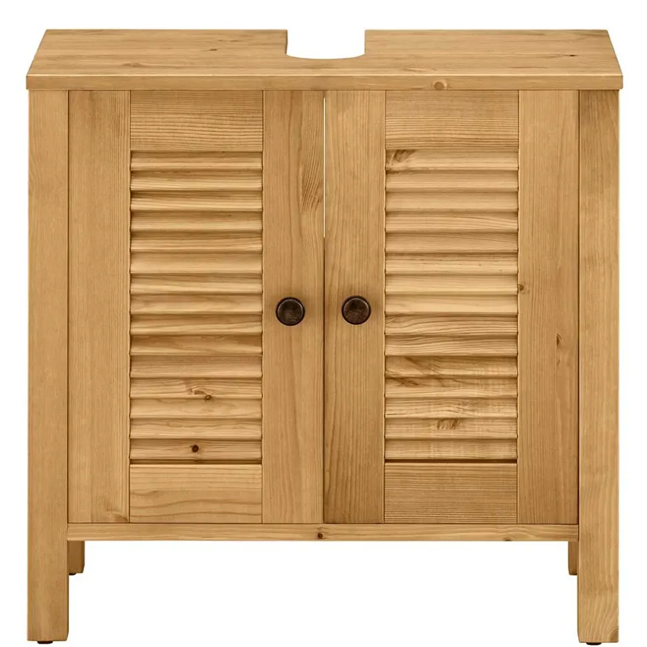 Waschbeckenunterschrank aus Kiefer Massivholz - Zavieca^Wohnen