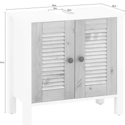 Waschbeckenunterschrank aus Kiefer Massivholz - Zavieca^Wohnen