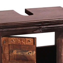 Waschbeckenunterschrank aus Recyclingholz - Solapura^Wohnen Clearance