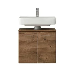 Waschbeckenunterschrank in Eiche Dunkel Holzoptik - Miss X^Wohnen
