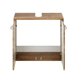 Waschbeckenunterschrank in Eiche Dunkel Holzoptik - Miss X^Wohnen