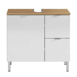 Waschbeckenunterschrank in Weiß Glanz - Narilos^Wohnen Sale