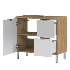 Waschbeckenunterschrank in Weiß Glanz - Narilos^Wohnen Sale